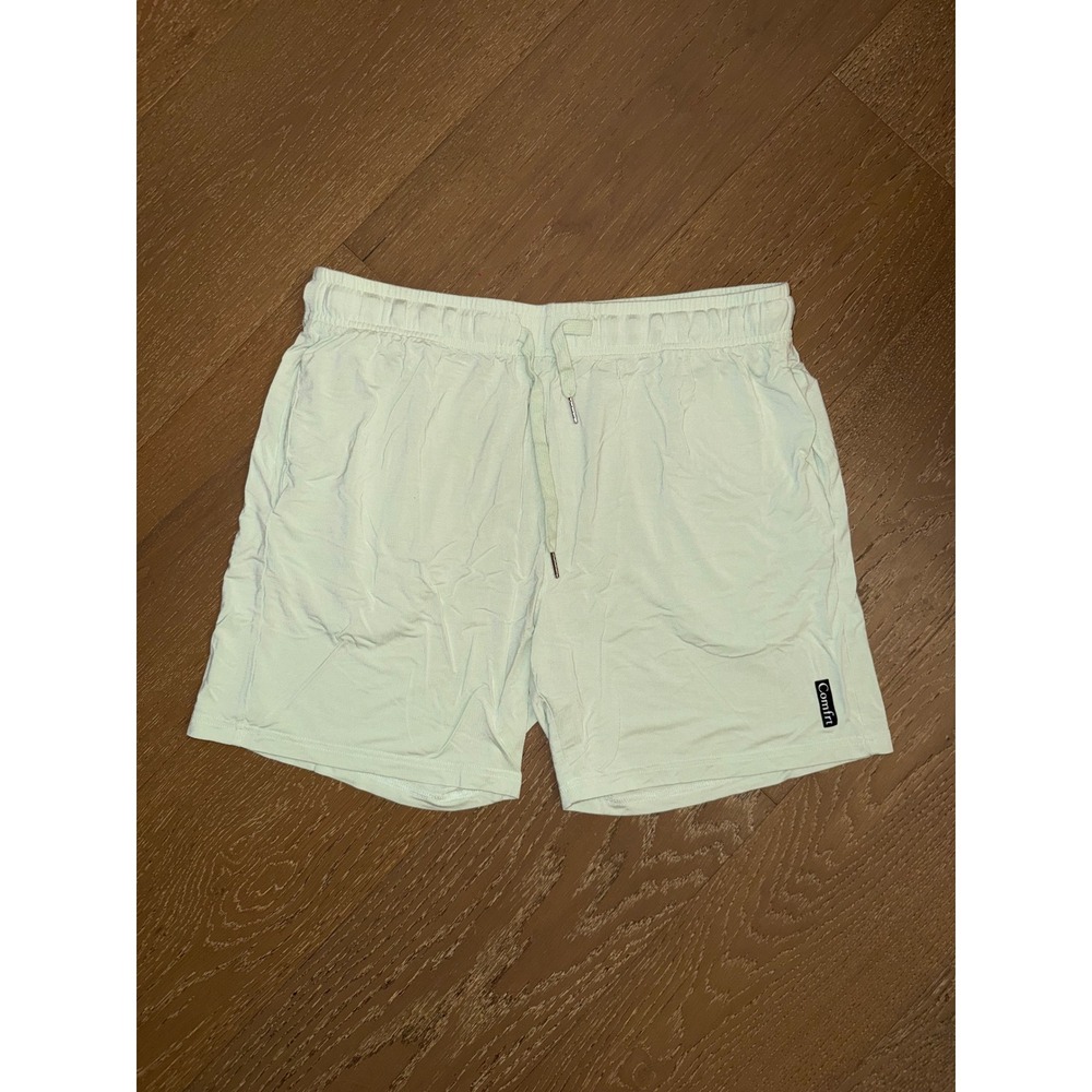 COMFRT Mens Mint Green Lounge Athletic Shorts Size Large Drawstring Pockets